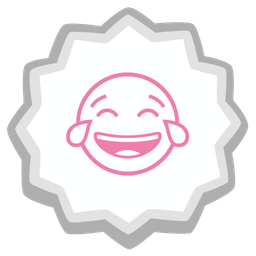 face with tears of joy and fish cake with swirl