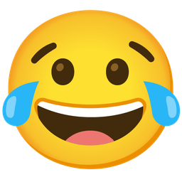 Face with tears of joy and Grinning face