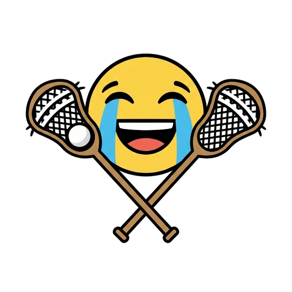 Face with tears of joy and Lacrosse