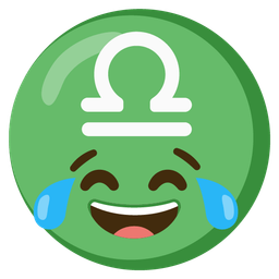 face with tears of joy and Libra