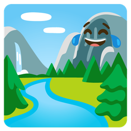 face with tears of joy and national park