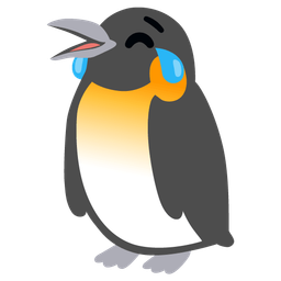 face with tears of joy and penguin