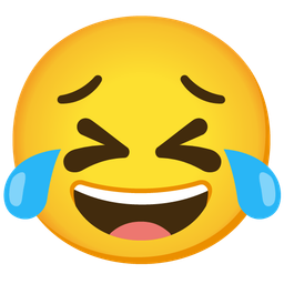 face with tears of joy and persevering face