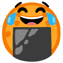 face with tears of joy and rice cracker