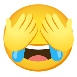 face with tears of joy and see-no-evil monkey