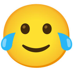 Face with tears of joy and Slightly smiling face