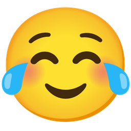 Face with tears of joy and Smiling face