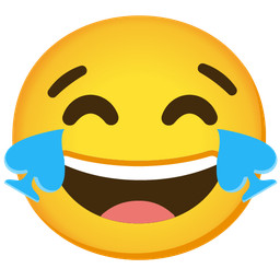 face with tears of joy and spade suit