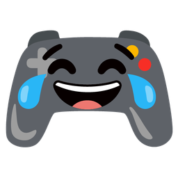 face with tears of joy and video game