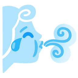 face with tears of joy and wind face