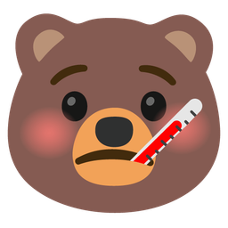 face with thermometer and bear