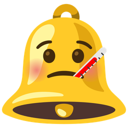 face with thermometer and bell