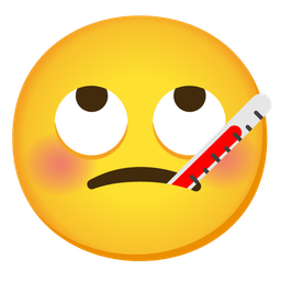 face with thermometer and face with rolling eyes