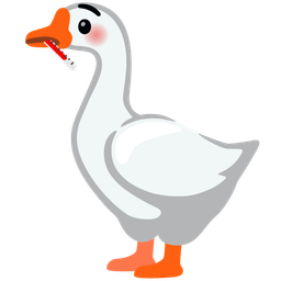 face with thermometer and goose