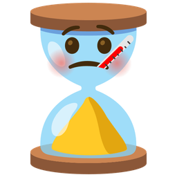 face with thermometer and hourglass done