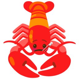 face with thermometer and lobster