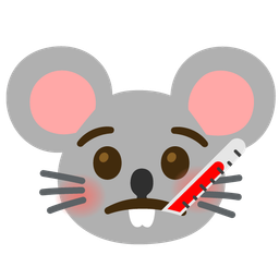 face with thermometer and mouse face