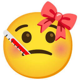 face with thermometer and ribbon