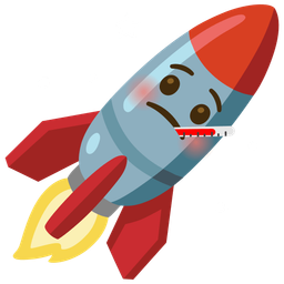 face with thermometer and rocket