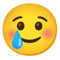 Face with thermometer and Smiling face with tear