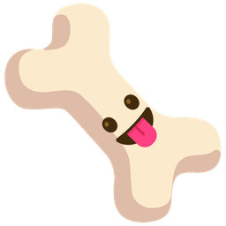 face with tongue and bone