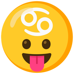 face with tongue and Cancer