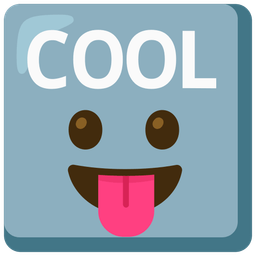 face with tongue and COOL button