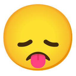 face with tongue and disappointed face