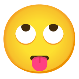 face with tongue and face with rolling eyes