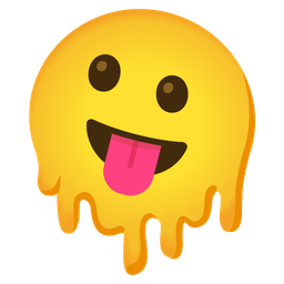 Face with tongue and Melting face