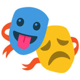 face with tongue and performing arts