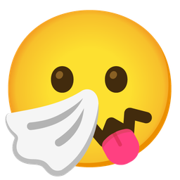 face with tongue and sneezing face
