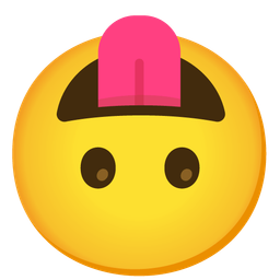 Face with tongue and Upside-down face