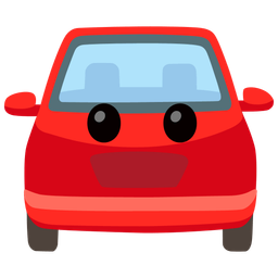 face without mouth and automobile