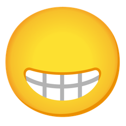 Face without mouth and Beaming face with smiling eyes