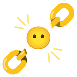 face without mouth and chains