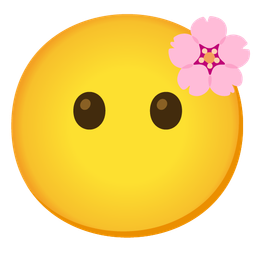 face without mouth and cherry blossom
