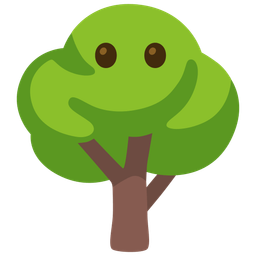 face without mouth and deciduous tree