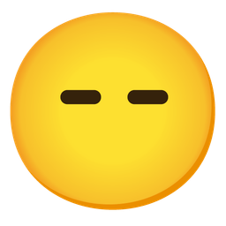 face without mouth and expressionless face