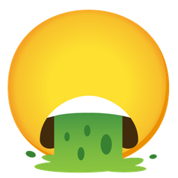 face without mouth and face vomiting