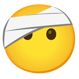 face without mouth and face with head-bandage