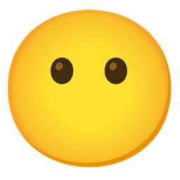 face without mouth and face with open mouth