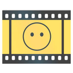 face without mouth and film frames