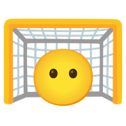 face without mouth and goal net