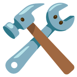 face without mouth and hammer and wrench