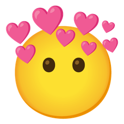 face without mouth and heart with arrow