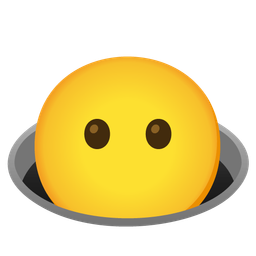 face without mouth and hole