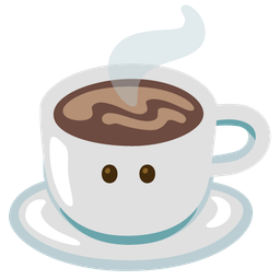 face without mouth and hot beverage