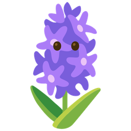 face without mouth and hyacinth