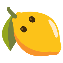 face without mouth and lemon